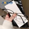 Montura de gafas retro para miopía para hombre, montura de gafas de medio aro para negocios, se puede equipar con lentes de miopía y filtro de luz azul, gafas decorativas Sven