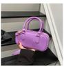 2025 Nova Bolsa de Gelatina Brilhante em PU Cor de Doce Bolsa Almofada Bolsa Transversal Satchel Tendência Moda Grande Capacidade Bolsa Feminina