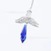 Apanhador de Sol anjinho colorido pingente de cristal pingente de conta pontiaguda ornamento pingente presente Suprimento da Amazon