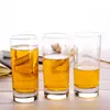 Copo de cerveja doméstico de vidro reto espessado simples transparente para sala de estar copo para beber suco chá verde com bolhas conjunto