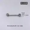 Conector Três em Um para Móveis Parafuso de Conexão de Duas Pontas Acessórios para Guarda-Roupa e Armário com Acessórios de Ferragens para Móveis