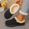 Zapatos Birkenstock Peludos de Otoño/Invierno Europeos y Americanos Transfronterizos de un Solo Paso para Mujer 2026 Calentadores de Abrigo Nuevo Estilo Aumenta la Altura Plus Venta al por Mayor Tallas Grandes