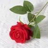 Rosas de Terciopelo Sintético Cuidadosamente Seleccionadas para San Valentín Decoración de Boda para el Hogar Pared de Flores Tacto Flores Sintéticas Flores Artificiales Falsas