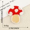 Mini Stickers Bordados Originales Accesorios para Ropa DIY Hecho a Mano Accesorios para Zapatos y Sombreros Parche de Hongo Sonriente Stickers