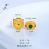 Jade Azul Natural de Agua Pixiu que Atrae la Fortuna Calabaza en Forma de Corazón Cuentas de Transferencia con Agujero Fuerte Retención de Color Accesorios Dorados para DIY