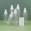 Garrafa Tampa de Cartão Fundo Redondo para Pet 60/90/120/150/180/240ml Garrafa com Bomba Plástica Garrafa Cosmética