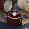 Anillo Ópalo Redondo, Anillo de Mujer Moderno y Creativo, Regalo Popular Transfronterizo de Cumpleaños, Joyería de Estilo Europeo y Americano, Moderno para Desplazarse