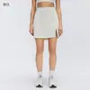 Falda de tiro alto línea A más vendida transfronteriza, falda bodycon de moda con dobladillo abierto, falda de tenis de secado rápido para fitness al aire libre