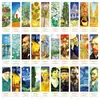 30 Piezas de Marcadores de Libros con Estampado Dorado de Arte Vintage Pintura al Óleo de Van Gogh Decoración DIY Tarjetas de Anotación de Lectura de Estudiante de Gama Alta Regalo