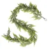 1,8m Plástico Agulhas de Pinheiro Artificiais Verde Casamento Decoração de Natal Trepadeira Artificial Agulhas de Pinheiro Planta Falsa Pendurada na Parede