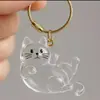 Bolsa para Recuerdo de Pelo de Gato y Perro Llavero Colgante Regalo Pelo de Gato Colgante Transparente Creativo Artículo Popular