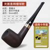 Pipa de ébano hecha a mano Muxiang, juego de madera para fumar, bolsa para cigarrillos, olla de cobre de doble uso, pipa seca, pipa de madera maciza, venta al por mayor