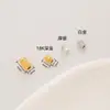 Atacado de Contas Ouro 18k Joias Antioxidantes Contas Espaçadoras Artesanais Acessórios para Joias DIY Listra Horizontal Melancia Contas Ovais