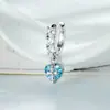 Colgante de corazón cruzado nuevo de Henson, broche de presión para oreja, varilla de aleación de titanio, joyería para perforación de hueso de la oreja
