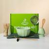 Tigela de Pétalas de Matcha Transfronteiriça, Conjunto de Chá para Fazer Matcha, Batedor de Bambu, Pincel de Matcha, Batedor de Bambu com 100 Pontas, Caixa de Presente de Cerâmica