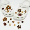 Perla de Resina Iridiscente Agujero Flor de Zapato 3D Accesorios Flor Estrella de Mar Concha DIY Hebilla de Zapato Desmontable Venta al por Mayor