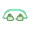 Gafas de natación para niños con diseño de unicornio lindo, antivaho, para aprender a nadar, gafas de dibujos animados con correa ajustable
