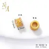 Joia Filigrana de Espiga de Trigo com Cravação de Diamantes Banhada a Ouro Antigo que Preserva a Cor com Furo Versátil Acessórios para Pulseira e Colar DIY para Mulheres