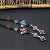Pingente de pilão de diamante com óleo para gota diy Pingente de joia de roda de urdidura Pulseira de madeira Colar Bodhi Pingente de chaveiro