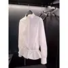 Em Estoque Atacado do Fabricante Tops Casuais Modernos com Cordão para Mulheres, Tops de Alta Qualidade com Caimento Solto, Afinando a Cintura