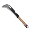 Machete de agricultura hecho a mano para cortar leña y árboles, cuchillo curvo multiusos para tala al aire libre y desbroce de senderos, herramienta forjada a mano
