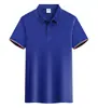 Camisas Polo de Verão, Camisetas Personalizadas, Roupa de Trabalho em Algodão de Fibra Longa, Logo Bordado, Roupas de Trabalho Corporativas com Gola Polo de Manga Curta, Feito Sob Medida