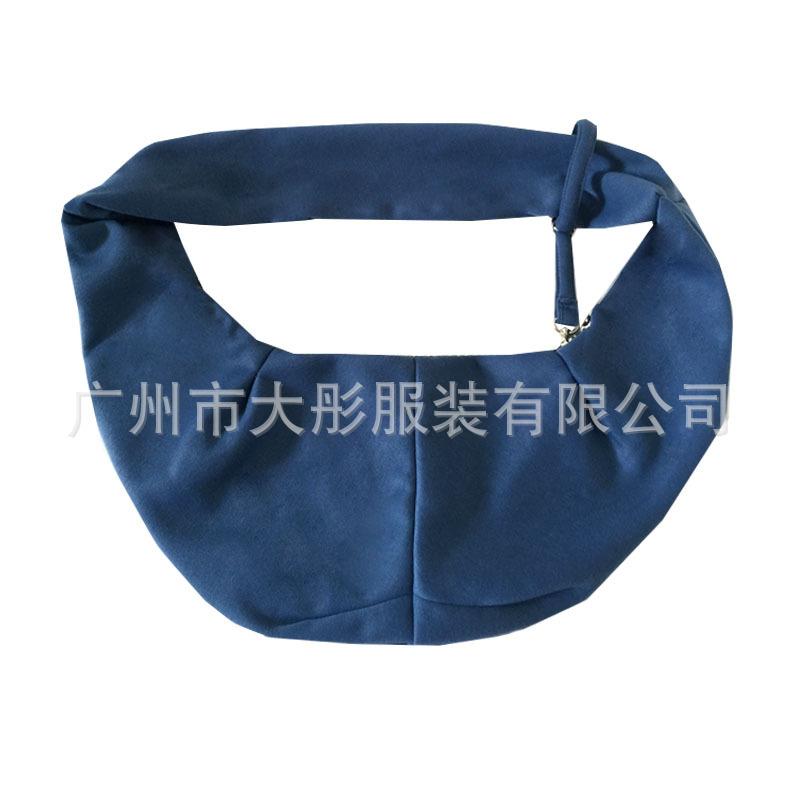 B-004时尚单肩斜挎宠物背包孔雀蓝