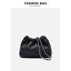 Cuero Suave 2025 Verano Nuevo Bolso Nube de Cadena Plisado Cuero Suave Bolso de Mujer Moderno y Versátil Bolso Pequeño Bandolera de un Solo Hombro