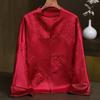 Novo estilo chinês de alta qualidade estilo nacional gola alta bordado retrô moda requintada lapela cardigan fivela casaco 6235