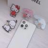 Suporte de Celular de Acrílico de Camada Dupla Sanrio Desenho Animado Suporte Telescópico Giratório com Airbag Suporte de Mesa Gatinho Kitty