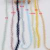 Fila Única Colorida Fila Doble Corona Pez Seda Banda Elástica Encaje Ondulado Malla Transparente Cinturón Bufanda Accesorios para el Cabello Ropa de Bebé en Stock