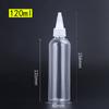 Garrafa pontiaguda transparente Squeeze Bottle Garrafa de gota de plástico Garrafa vazia pequena Cola garrafa de plástico Emulsão Garrafa de pigmento engarrafada