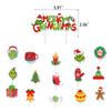 Decoración Bandera Fiesta Navideña Grinch Monstruo de Pelo Verde grinch Tarjeta Pastel Fiesta Decoración Navideña