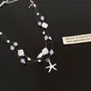Collar de Perlas de Concha de Estrella de Mar para Mujer Estilo Resort Costero Apilado Cadena Clavícula Único 2025 Nuevos Accesorios de Atmósfera