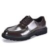 Zapatos de Cuero Superior para Hombre Cuero Genuino Vestido de Negocios Boda Zapatos de Novio Aumentando la Altura Zapatos para Hombre Hechos a Mano Zapatos Derby de Suela Gruesa