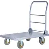 Carro de transporte de coches de hierro de cuatro ruedas carro de ahorro de mano de obra estante de almacenamiento puesto camión plegable remolque de almacén