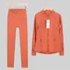 [En Stock] Conjunto de Chaqueta con Cuello Alto Transfronteriza Ld y Pantalones Cortos, Chaqueta Deportiva de Cuello Alto, Chaqueta Deportiva de Otoño para Yoga