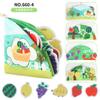 Fabricantes de fonte de pano de bebê livro de gancho e laço livro de rasgo pode morder bebê educação infantil livro de pano mão livro de rasgo 0-3 anos de idade