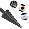 Brocas Escalonadas de Acero Rápido Nitrurado Negro/Recubiertas de Titanio, Pequeñas de Tres Piezas, Alta Velocidad, Venta Caliente Transfronteriza, 3-12/4-12/4-20mm