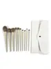 Conjunto de Pincéis para Maquiagem dos Olhos Porcelana Nuvem: Sombra, Pincel para Pó Solto, Base, Blush, Iluminador, Conjunto de Pincéis Corretivos, Conjunto Completo de Pincéis com Cerdas Macias