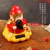 Adorno Creativo Atractor de Fortuna: Dios Marcial de la Riqueza, Gato de la Fortuna, Decoración de Escritorio Automática con Movimiento Solar para Aperturas de Tiendas