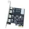 Tarjeta de Expansión PCI-E a USB3.0 4 puertos Computadora de Escritorio Multi-interfaz Divisor de Alta Velocidad Extensor de Uno a Cuatro