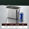 Cuencos de acero inoxidable para servir, recipientes rectangulares con tapa, recipientes comerciales para alimentos, carritos de comida rápida, cuencos para servir en buffet, platos cuadrados, cajas