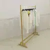 Estante de Exhibición de Ropa para Hombre y Mujer de Hierro, Estante Isla de Pie, Estantería para Tienda de Ropa, Perchero para Ropa del Hogar, Exhibidor de Barra Única