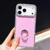 Estrella Diamante Transparente Adecuado para Funda de Teléfono Móvil Iphone17Air Apple 16 Soporte con Anillo Lujo Anticaída Transfronterizo