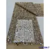 Vestido Europeo y Americano Tela de Malla Bordada Fina Pesada Lentejuelas Encaje Nupcial