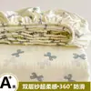 2026 Nuevo Modelo Sábana Bajera de Gasa de Doble Capa Pieza Única Cubierta de Cama de Cobertura Total No Algodón Sábana de Cama 100% Algodón Protector de Colchón Simmons