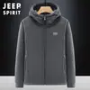 Sudadera de Felpa para Hombre 2025 Otoño e Invierno Nuevo Estilo Forrada de Felpa Versátil Casual Deportiva Holgada Cárdigan Chaqueta con Capucha #