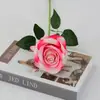 Rosas Artificiales de Terciopelo para Decoraciones de Boda, Flores Falsas, Rosas Búlgaras Transfronterizas, Flores Artificiales para el Día de San Valentín al por Mayor