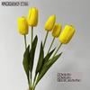 Tulipa de Alta Simulação Espuma Sensação Hidratante Flor Artificial de Casamento Flor de Mão Decoração de Sala de Estar em Casa Flor Artificial Casa